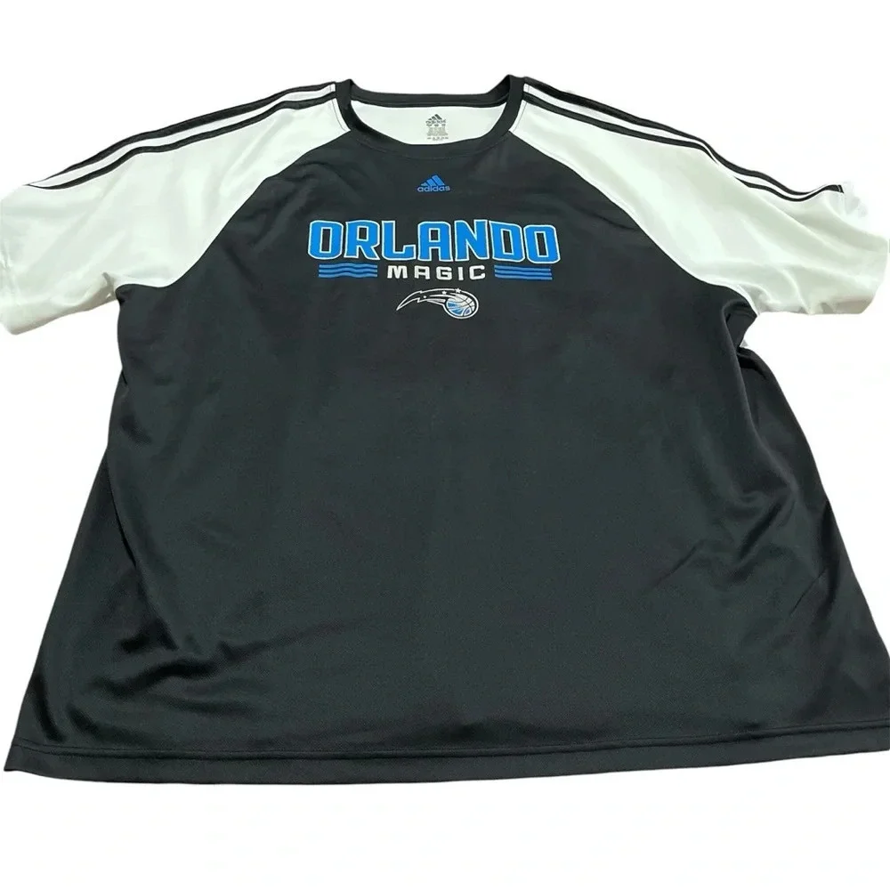 Adidas Orlando Magic Jersey material Tee Shirt Size XXL Basketball NBA Sportwear